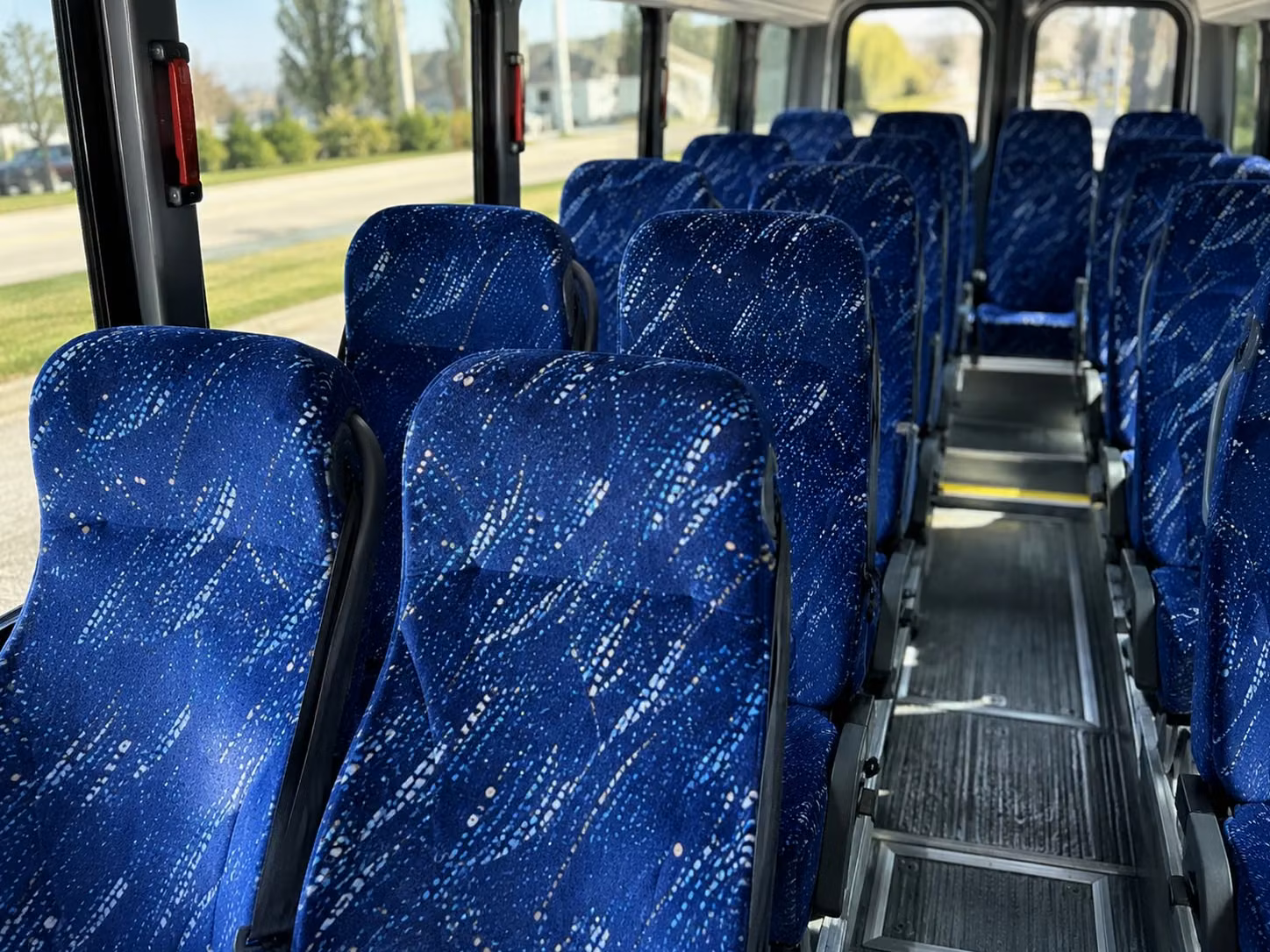 15 passenger minibus interior