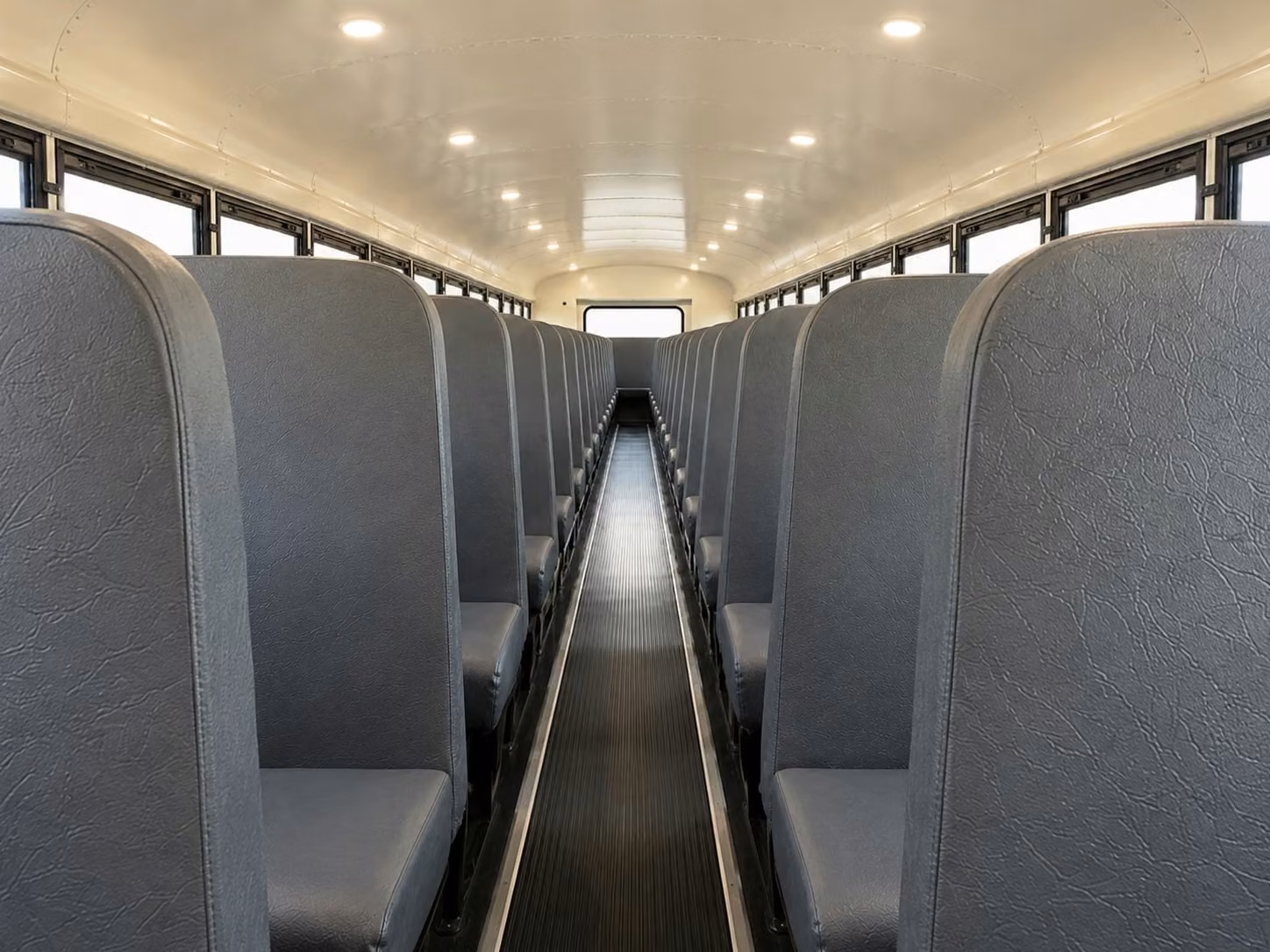 school bus inside