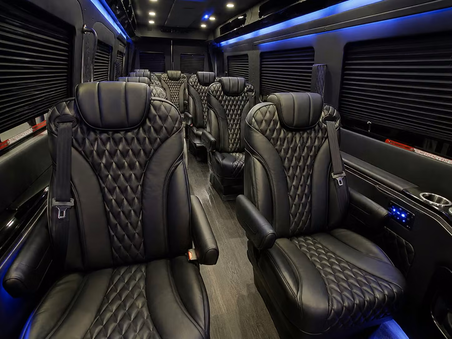 sprinter van with driver inside